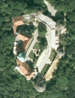 El castillo de Smolenice en el mapa de Turismo Google