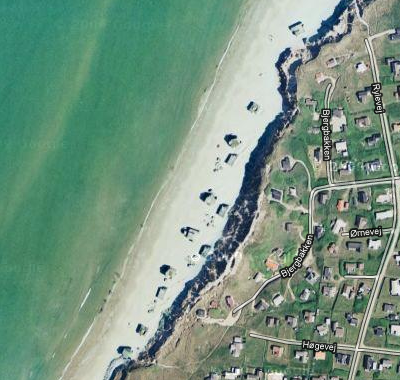 Búnkeres del Muro del Atlántico en los mapas de Turismogoogle