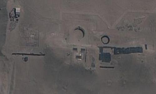 Ruinas de la civilización de Caral de Bandurria en los mapas de Turismo Google