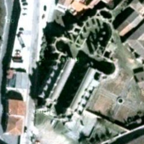 La inacabada basílica de Santa Teresa en Alba de Tormes en los mapas de Turismo Google