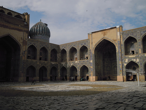 Courtyard at Sher-Dor Madrasah